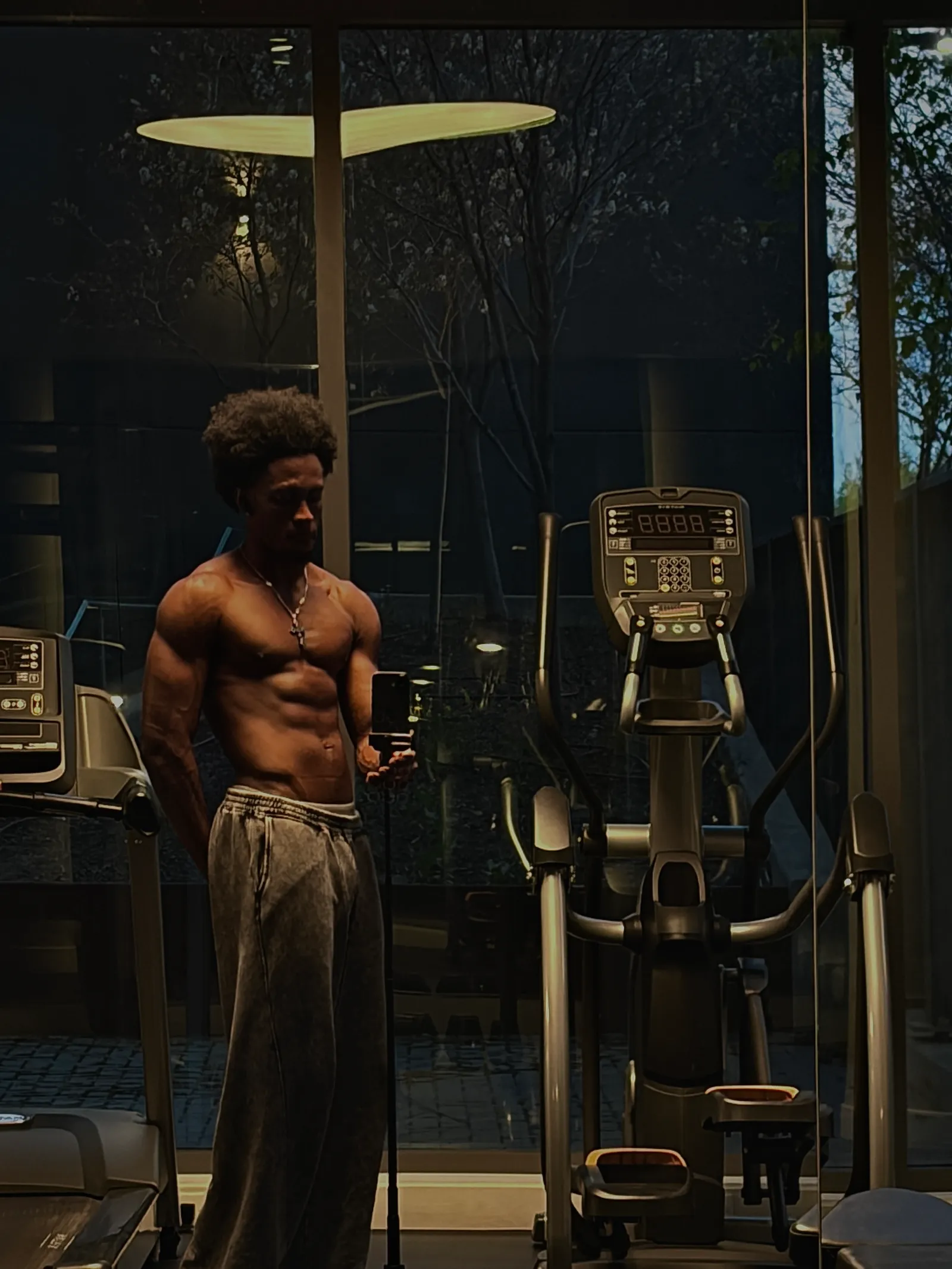 Quentin, evening training session at the gym