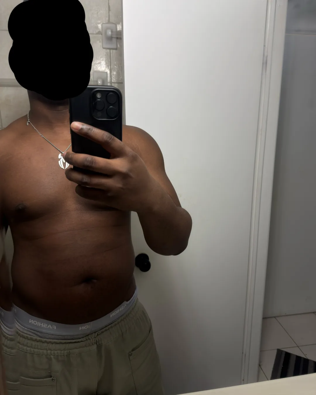 Client transformation over 5 weeks — before